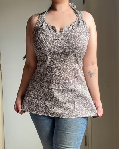 Aahana Halter Neck Corset Kurti