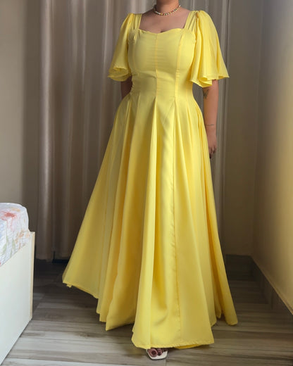 Giorgina Yellow Maxi Dress