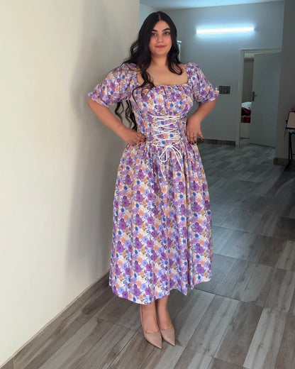 Meadow Muse Lavender Corset Dress