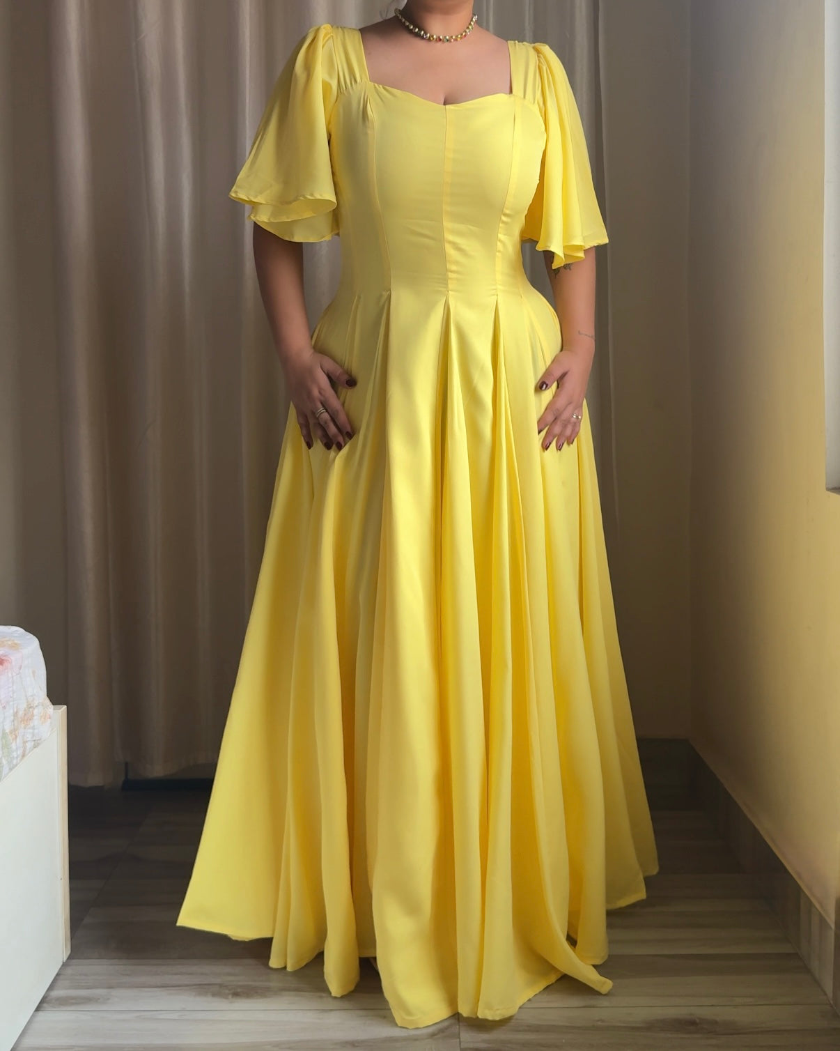 Giorgina Yellow Maxi Dress