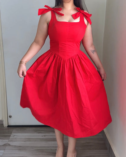 Rosa Red Rose Sundress