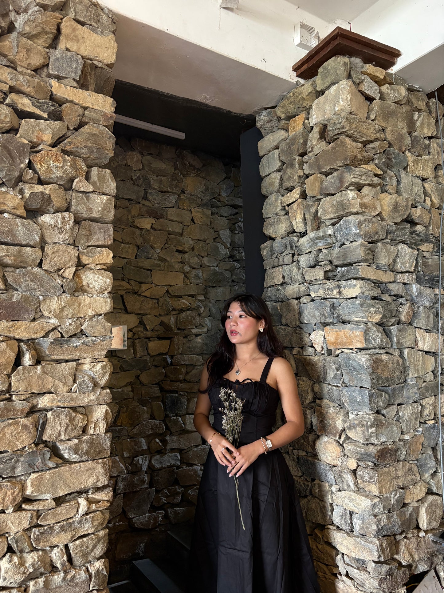 Sabrina Black Bustier Sundress