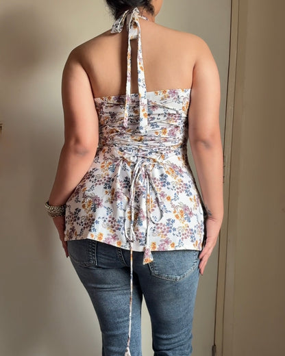 Siya Rangrez Halter Kurti