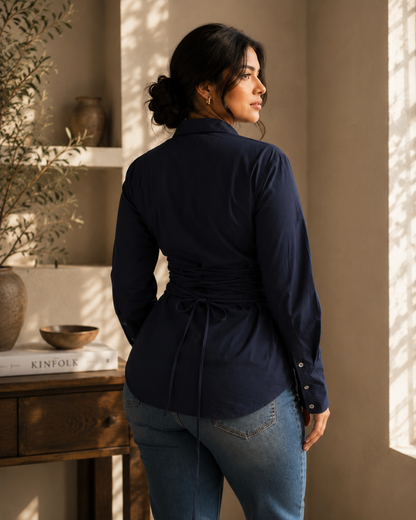 Navy Fitted Shirt