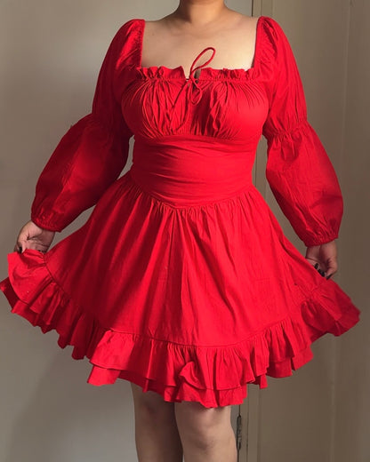 Alexendra Red Mini Dress