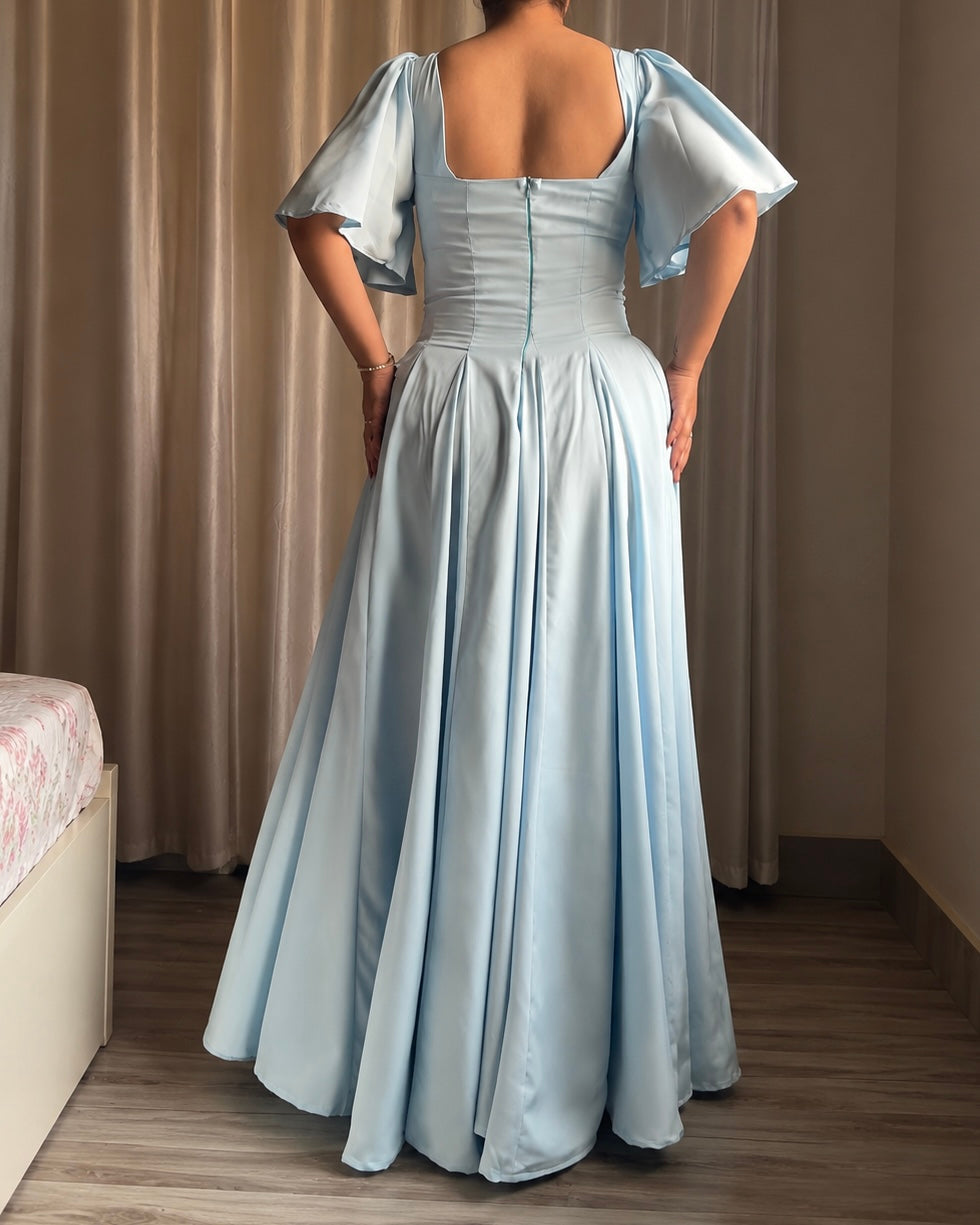 Giorgina Powder Blue Maxi Dress