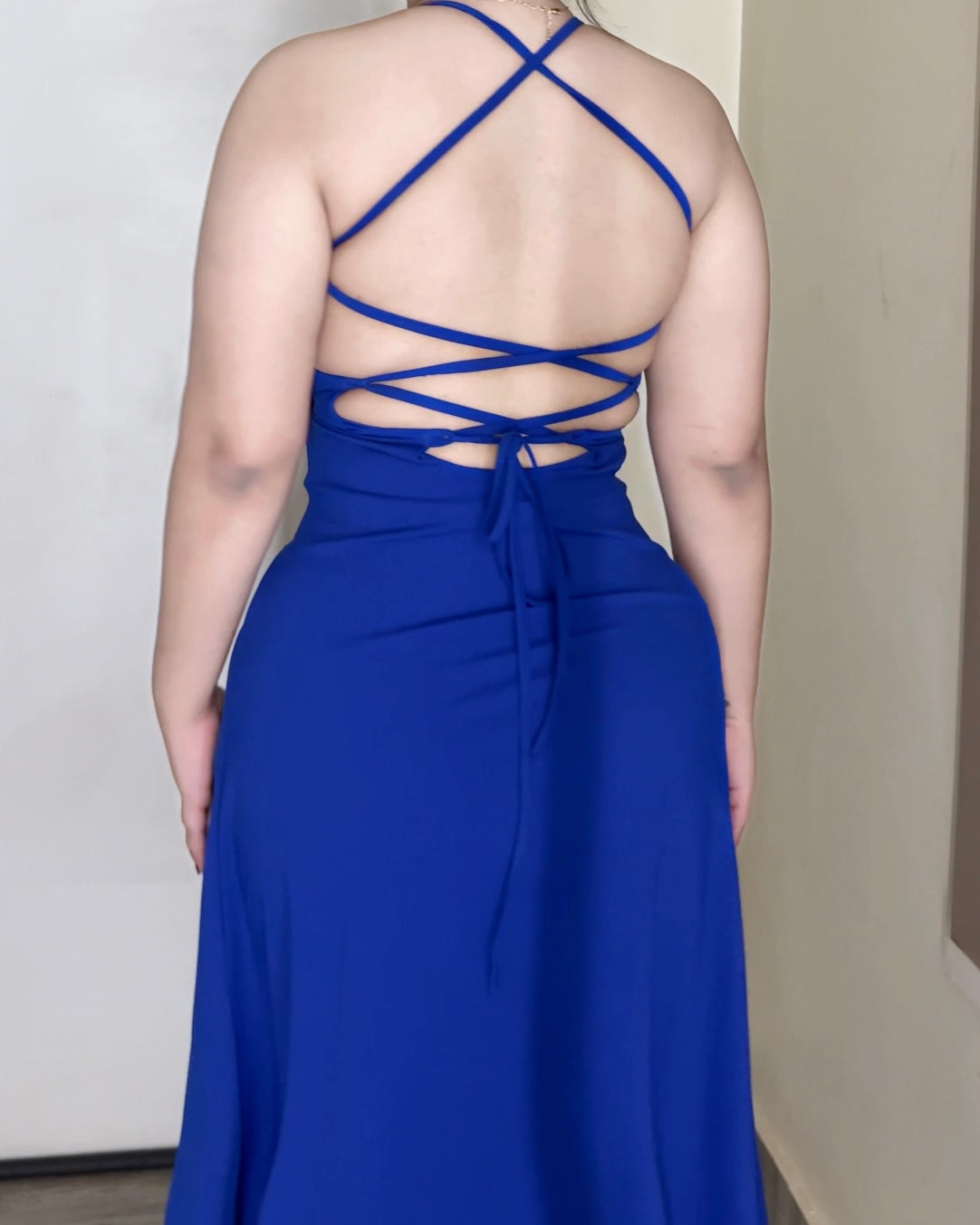 Blue Hour Backless Dress