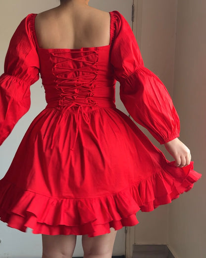 Alexendra Red Mini Dress
