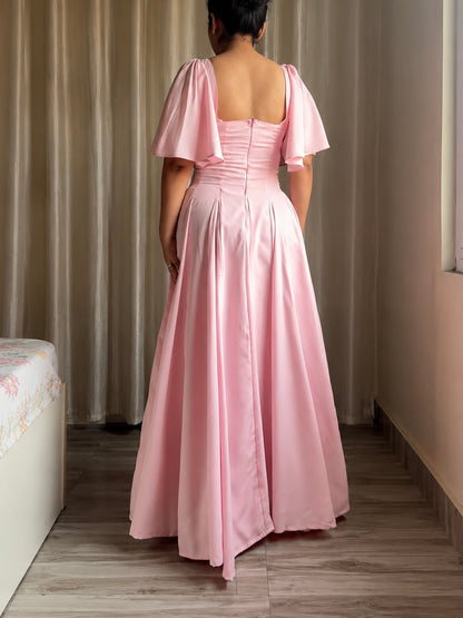 Giorgina Baby Pink Maxi Dress