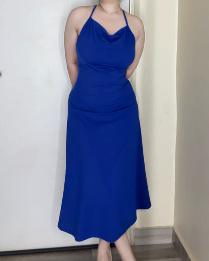 Blue Hour Backless Dress