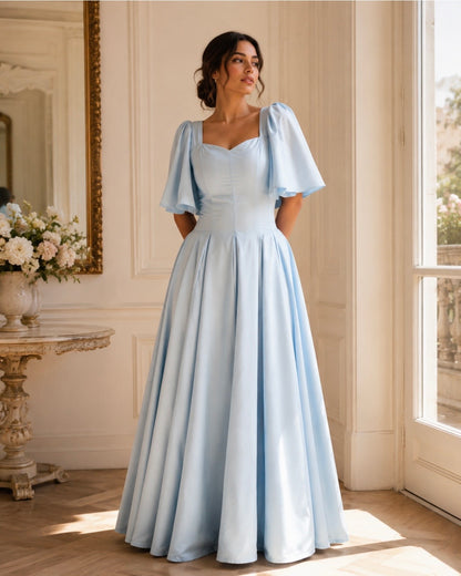 Giorgina Powder Blue Maxi Dress