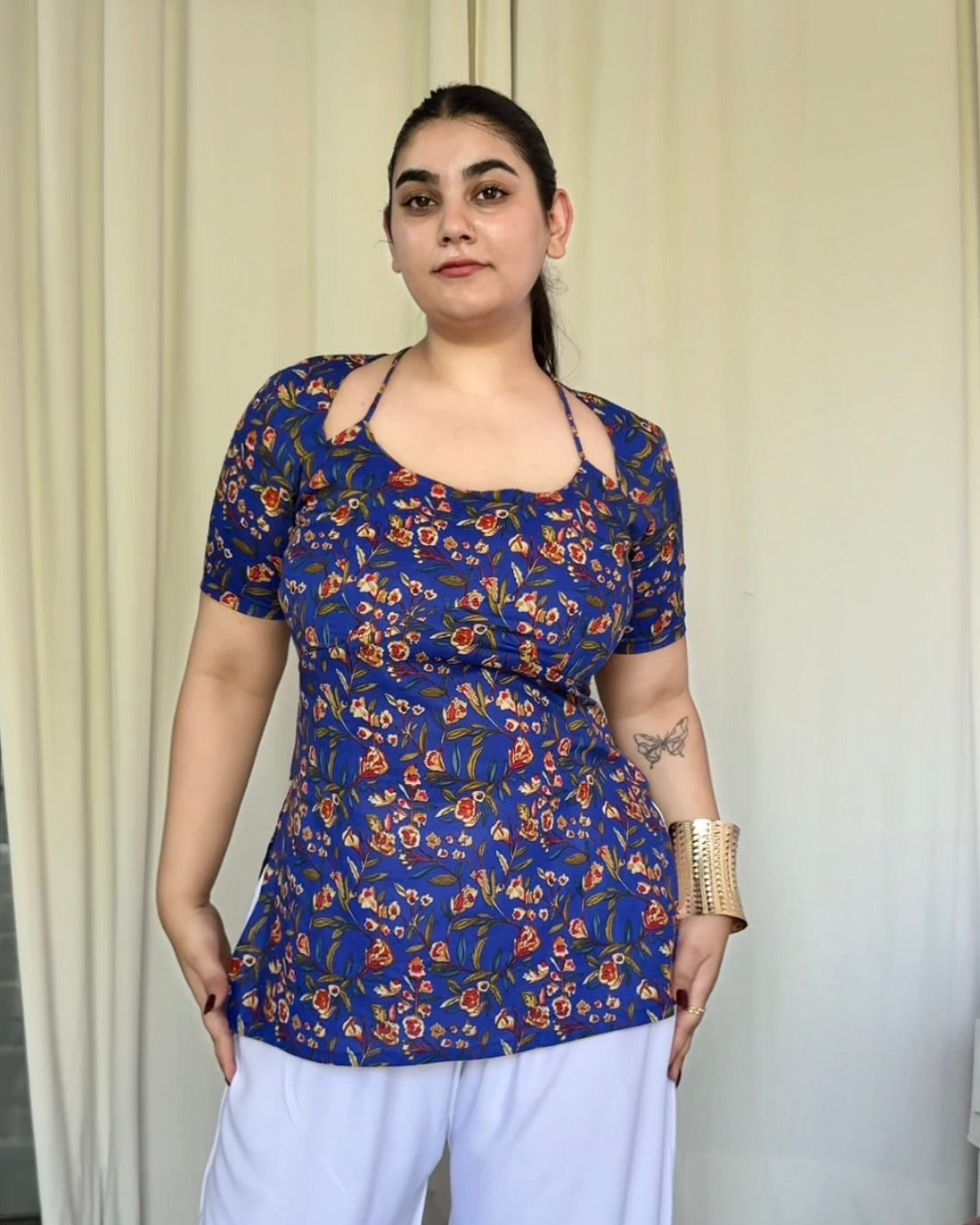 Naina Cut- Out Corset Kurti