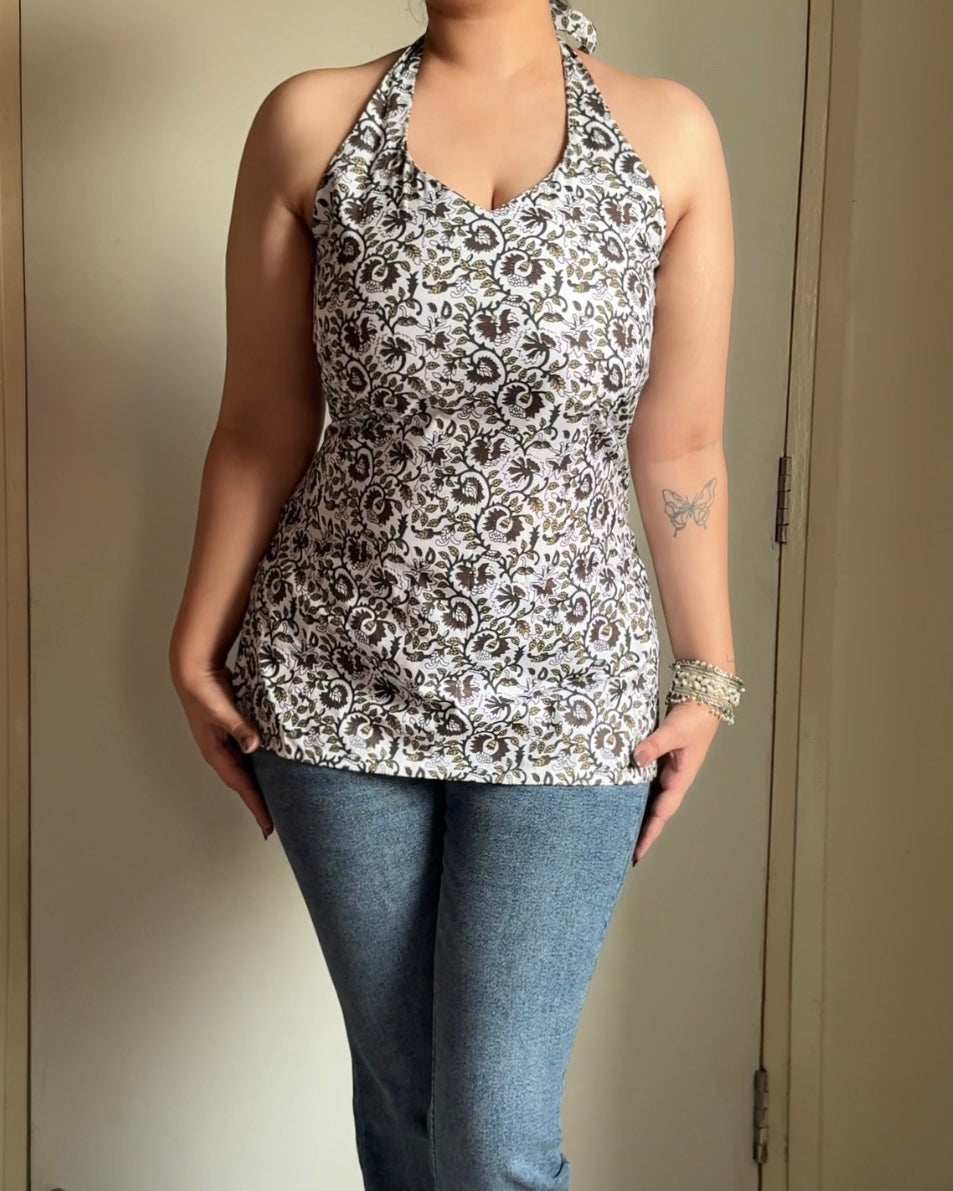 Siya Noor Gul Halter Kurti