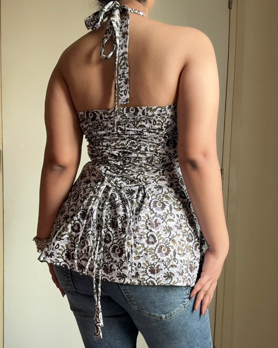 Siya Noor Gul Halter Kurti