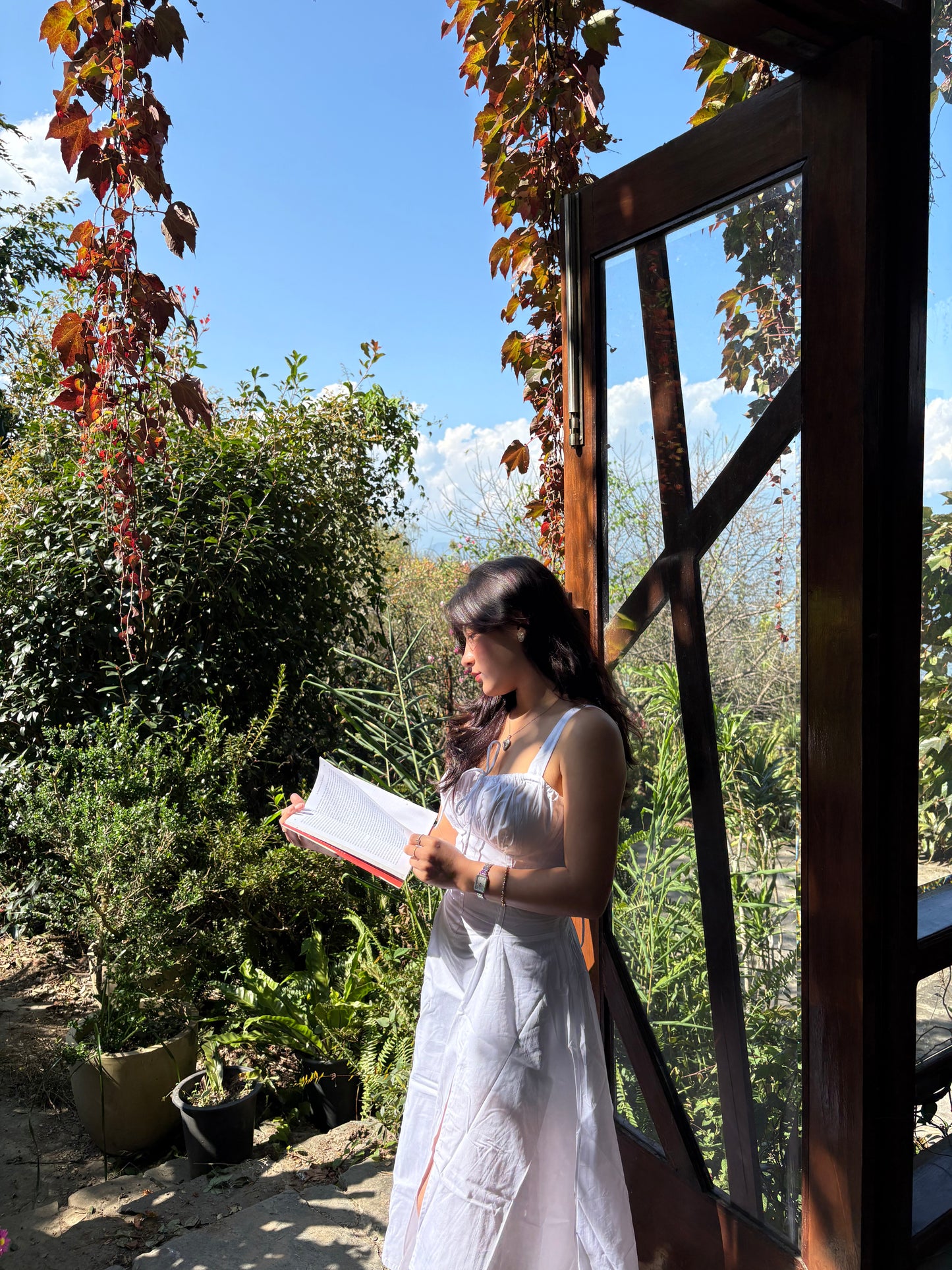 Sabrina White Bustier Sundress