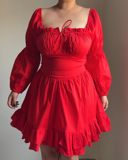 Alexendra Red Mini Dress