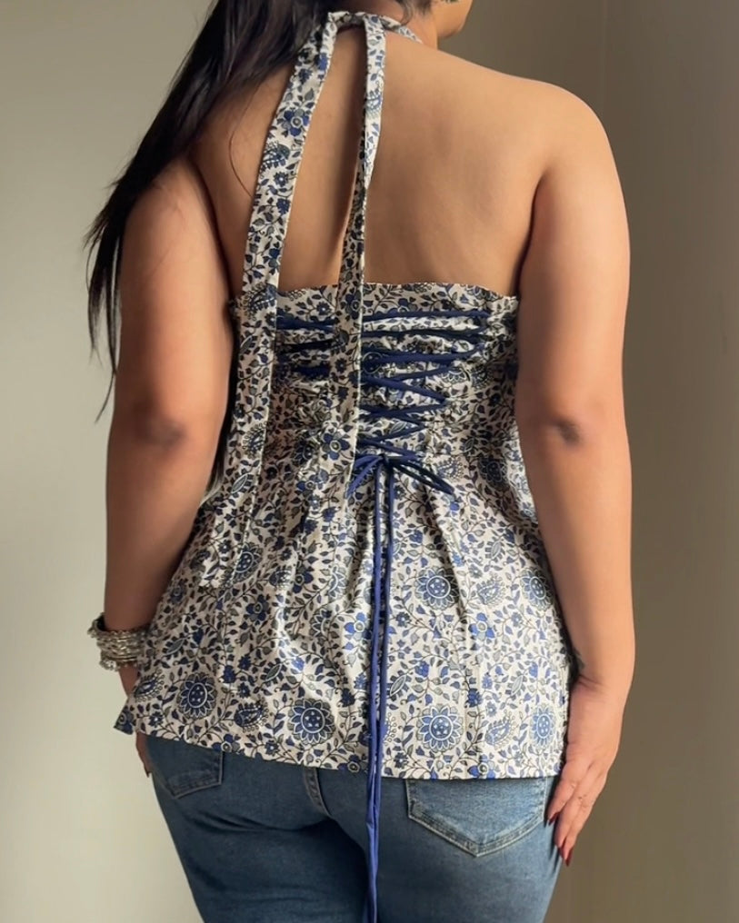 Siya Halter Corset Kurti