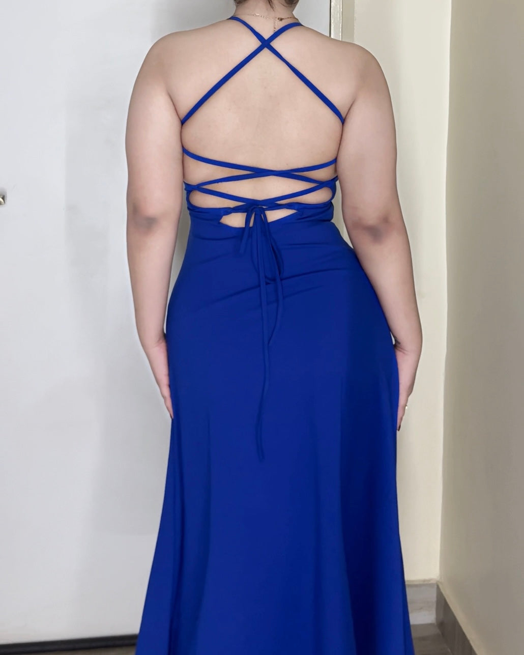 Blue Hour Backless Dress
