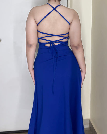 Blue Hour Backless Dress