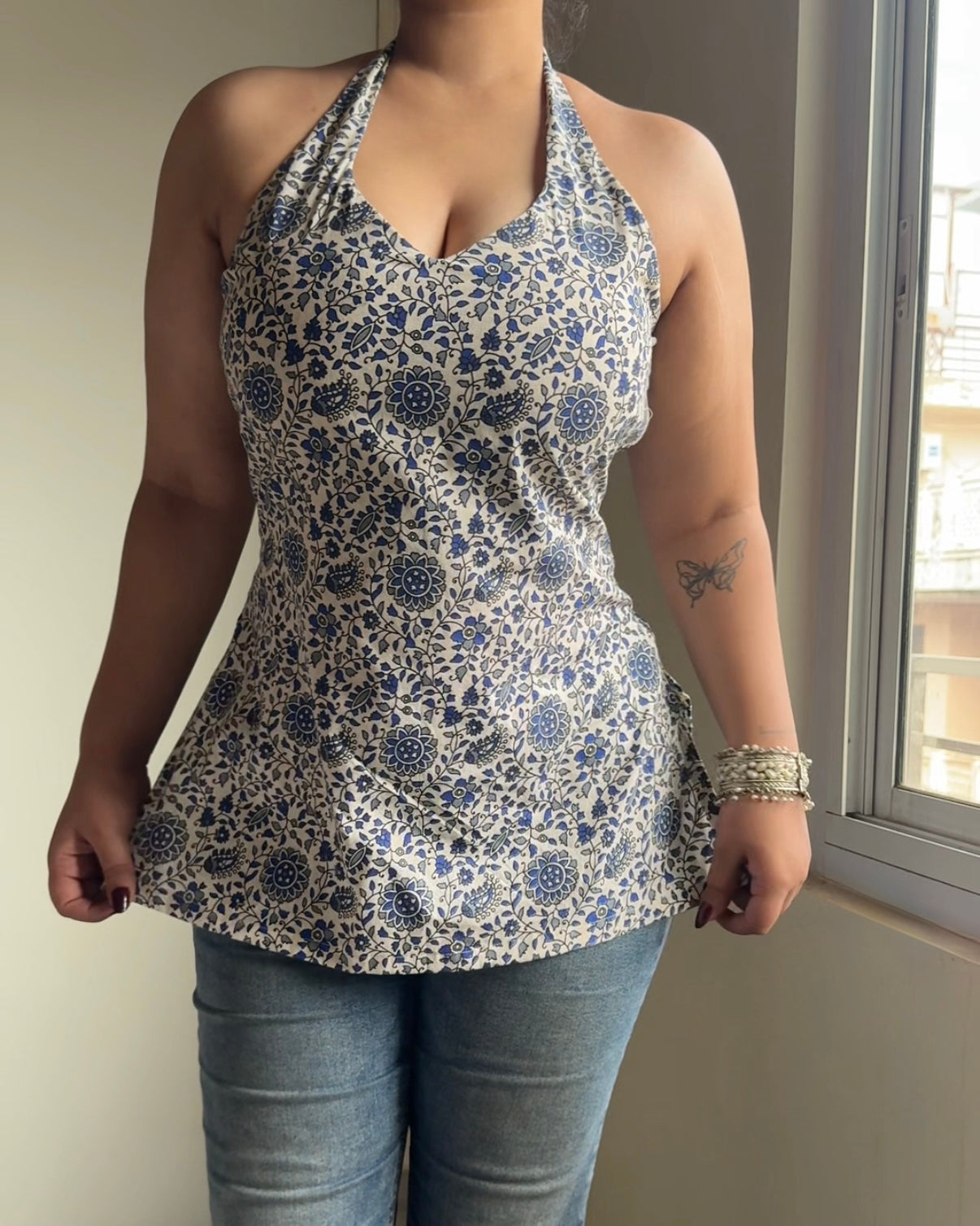 Siya Halter Corset Kurti