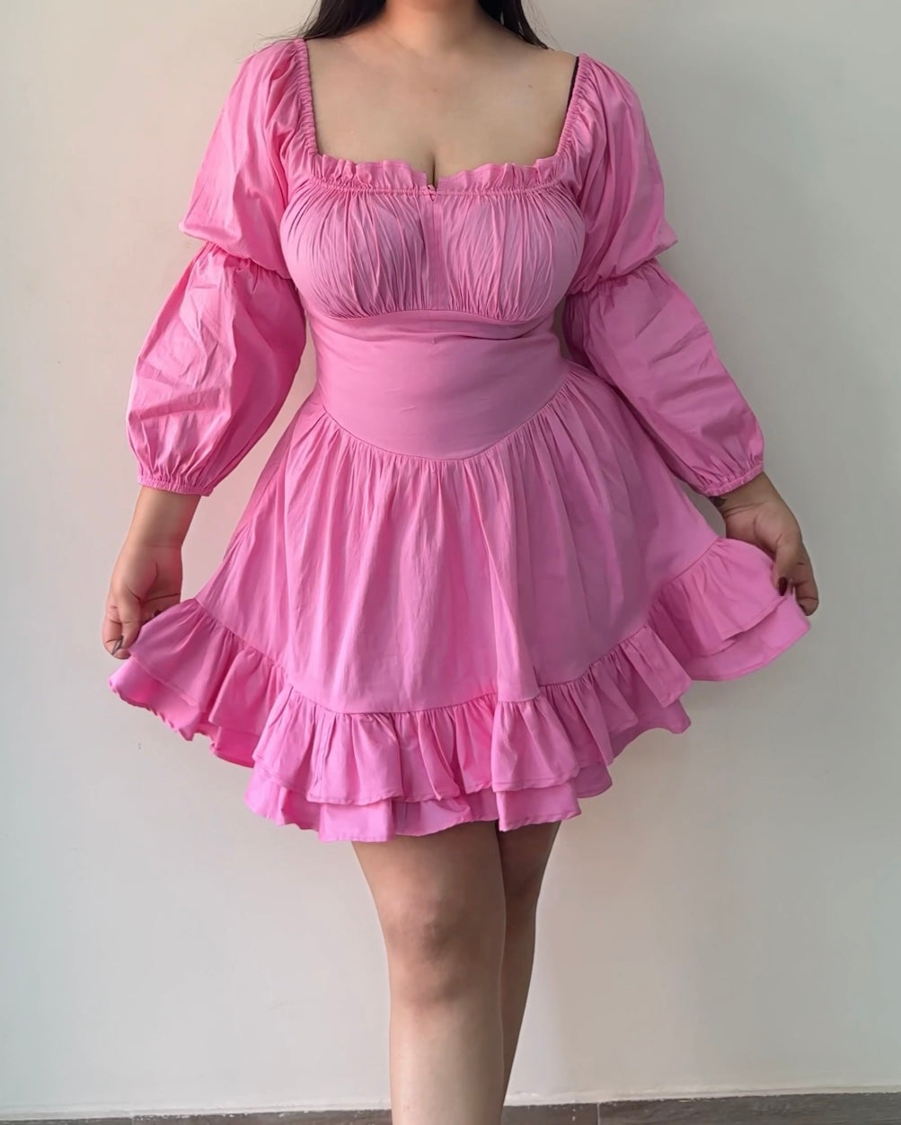 Alexendra Pink Mini Dress