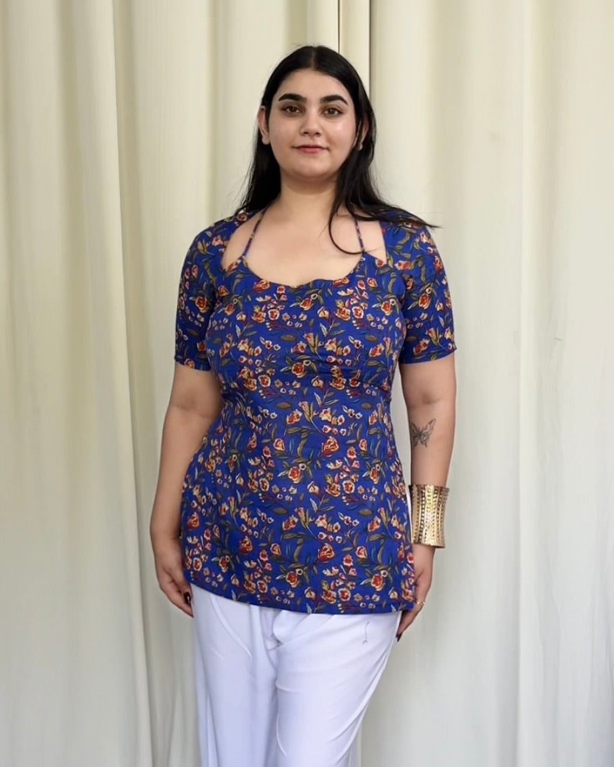 Naina Cut- Out Corset Kurti