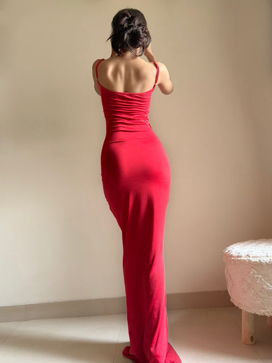 Kim Bodycon Dress in Red