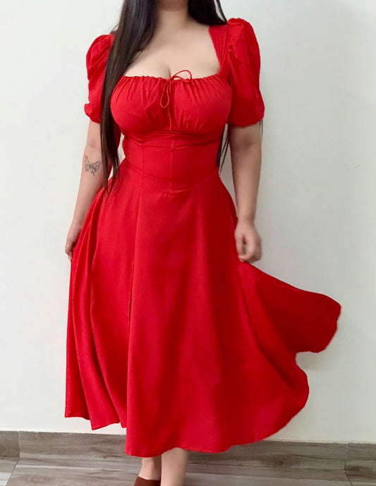 Cinderella Red Rose Sundress