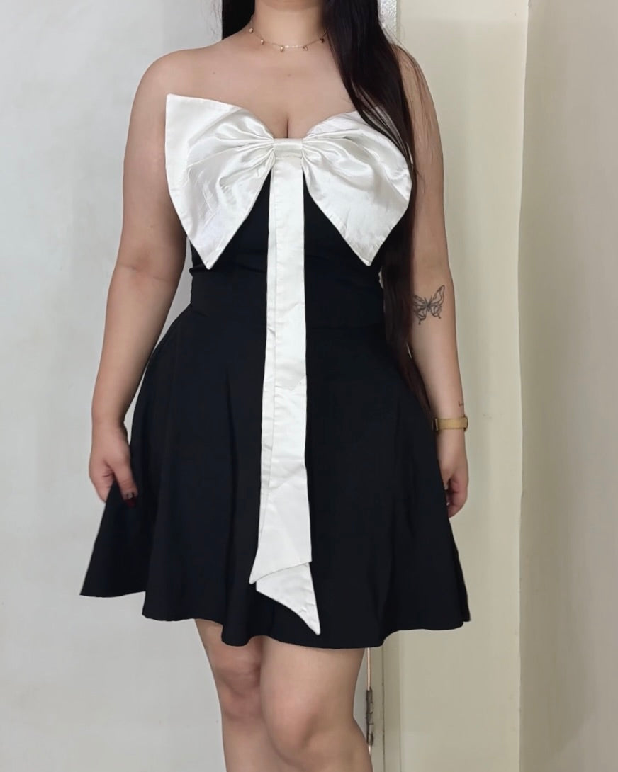 Nina Bow Mini Dress