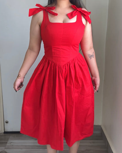 Rosa Red Rose Sundress