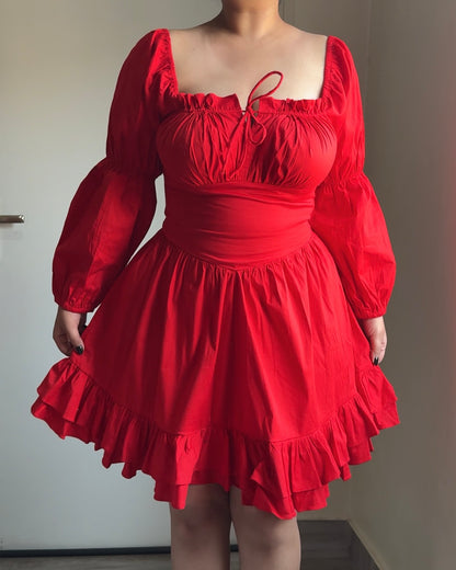 Alexendra Red Mini Dress