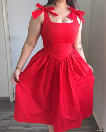 Rosa Red Rose Sundress