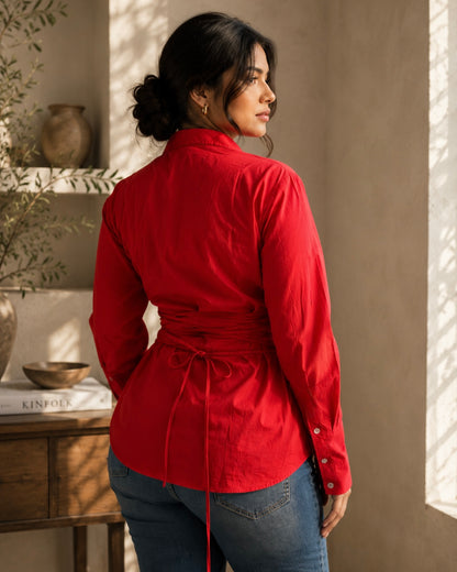 Red Fitted Shirt