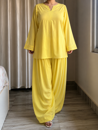 Yellow Farshi Set