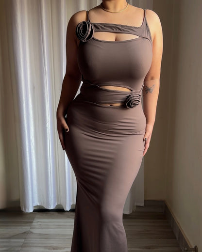 The Kelly Dress in Mocha