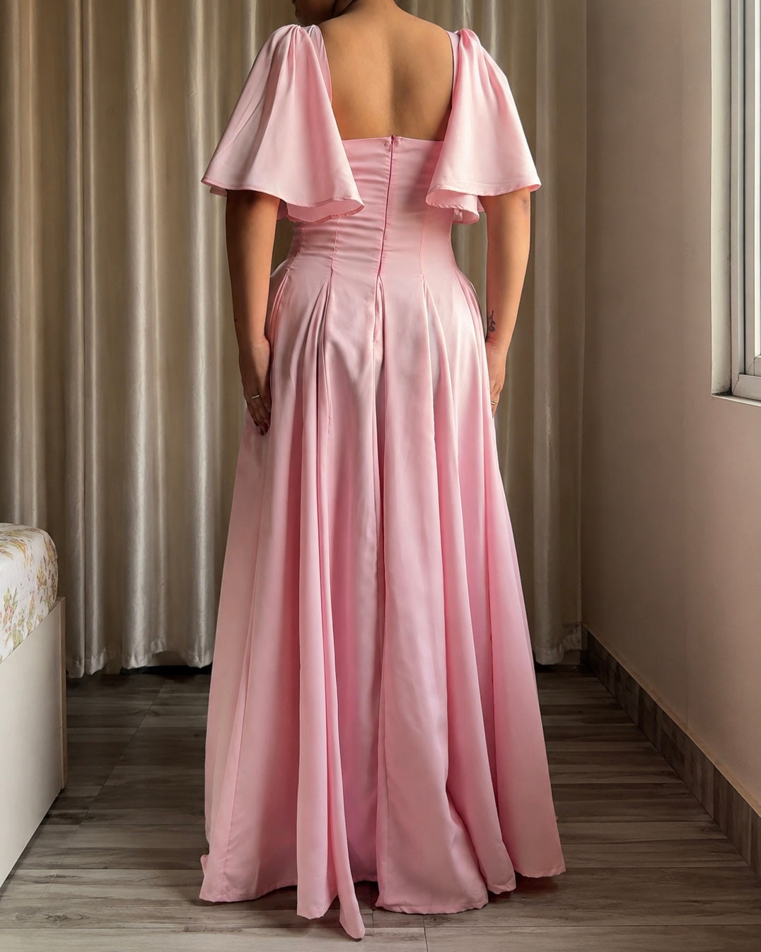 Giorgina Baby Pink Maxi Dress