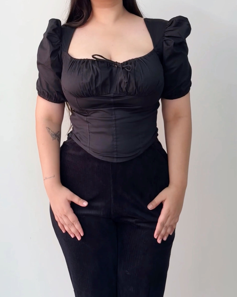 Women black corset dress steel boned plus size halloween costumes for
