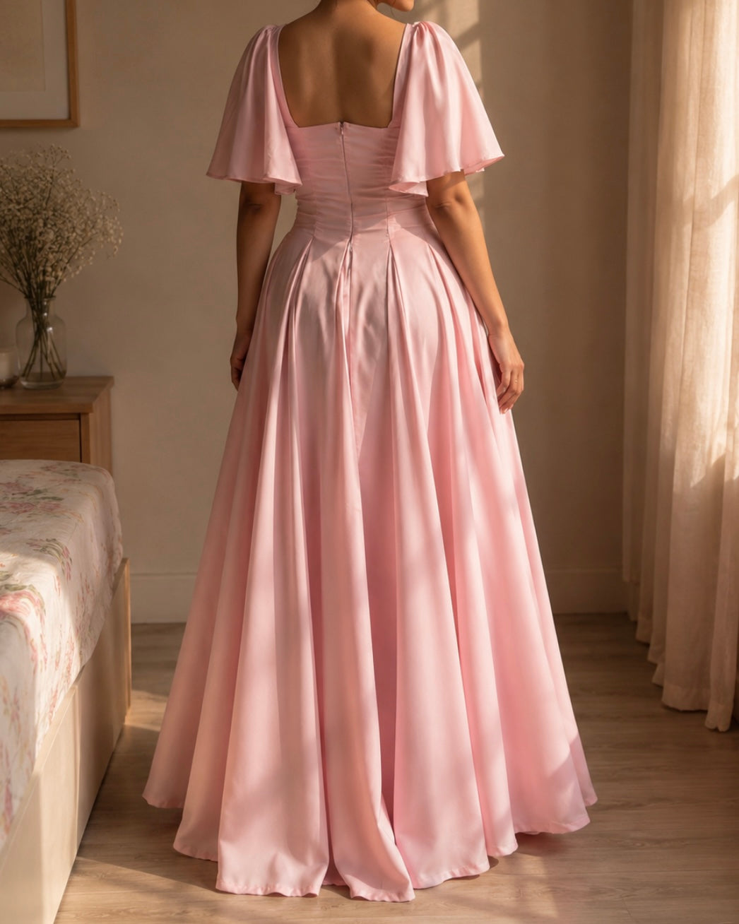 Giorgina Baby Pink Maxi Dress