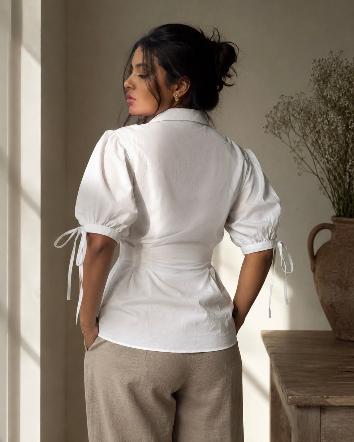 White Contour Shirt