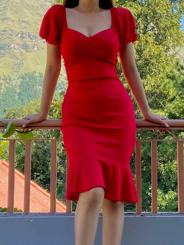 Maria Dress in Red