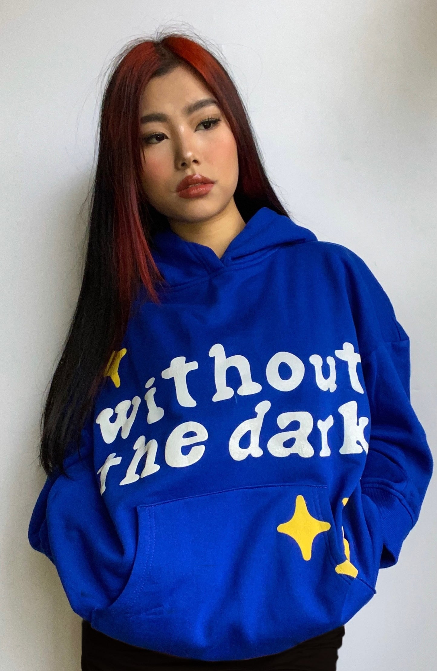 Cobalt Blue Without The Dark Oversized Hoodie